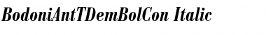 BodoniAntTDemBolCon Italic
