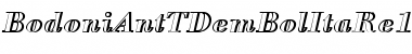 BodoniAntTDemBolItaRe1 Font