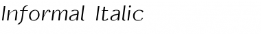 Informal Italic