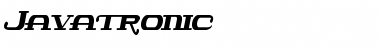 Javatronic Regular Font