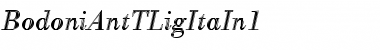 BodoniAntTLigItaIn1 Font