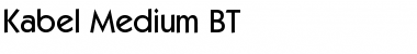 Kabel Md BT Medium Font