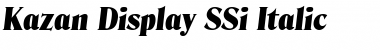 Kazan Display SSi Italic Font