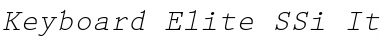 Keyboard Elite SSi Italic Font