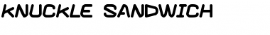 Knuckle sandwich Regular Font