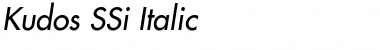 Kudos SSi Italic