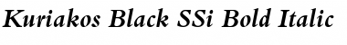 Kuriakos Black SSi Font