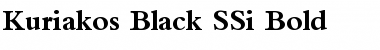 Kuriakos Black SSi Bold Font