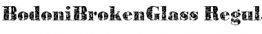 BodoniBrokenGlass Font