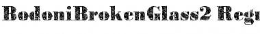 BodoniBrokenGlass2 Font