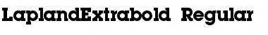 LaplandExtrabold Regular Font