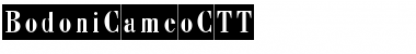 BodoniCameoCTT Font